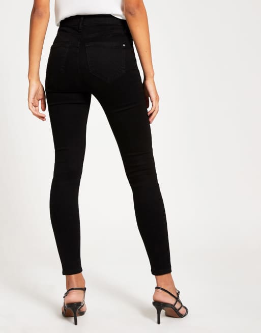 Spanx ankle skinny jeans in black