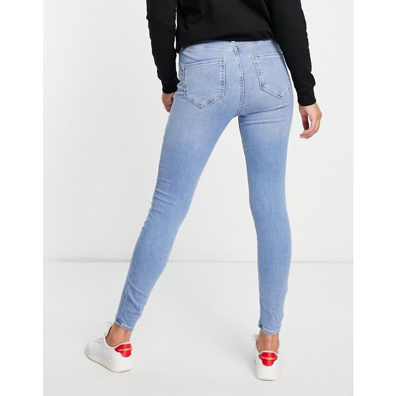 Donna 8GsSK River Island - Kaia - Jeans skinny a vita alta lavaggio blu medio