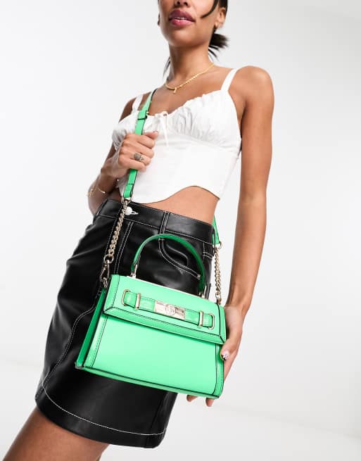 River Island – Kleine Umhängetasche in Grün