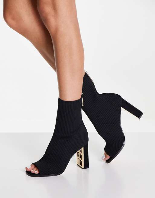 Peep toe boots river sale island