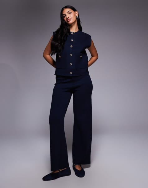 River Island knit set in navy - view 1