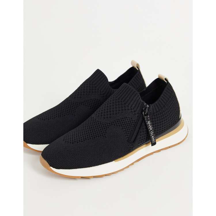 River island knitted trainers store