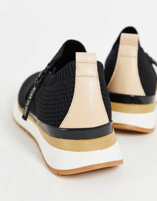 River island sale elastic runner trainers