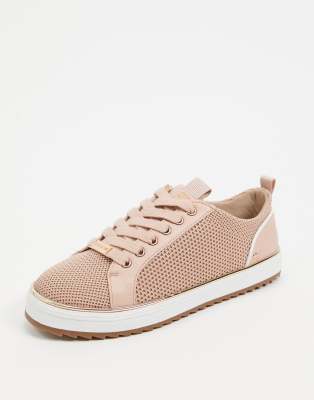 River Island knit trainer in pink