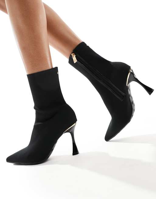 Womens black ankle boots hotsell river island