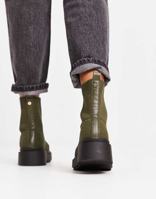 River island green store boots