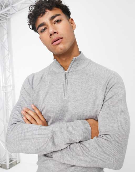 River island 2025 half zip