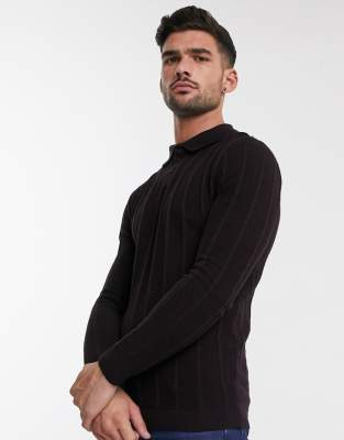 river island long sleeve polo