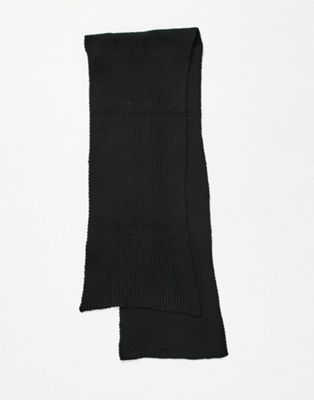 River Island knitted scarf in black