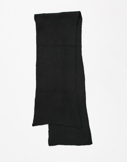 River Island knitted scarf in black | ASOS