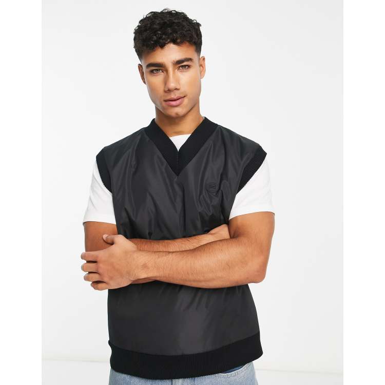 Black sleeveless hotsell jumper mens