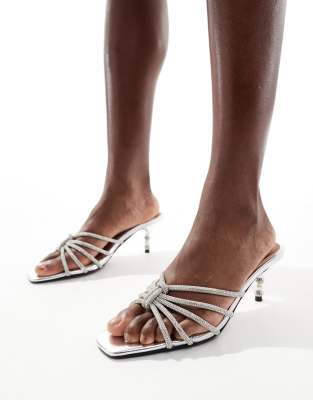  knot front slingback heel 