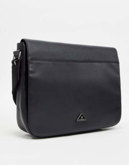 River Island Kuriertasche in Schwarz