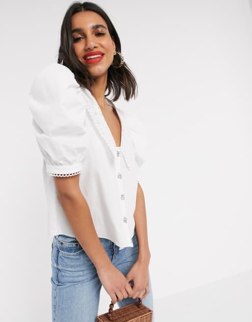 river island lace top