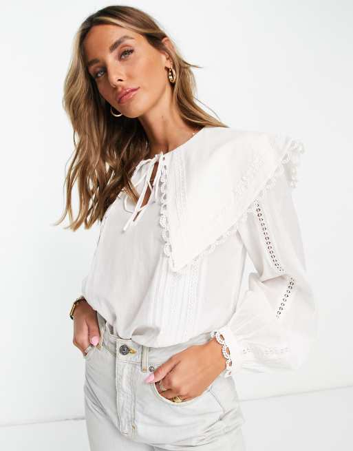 River island hot sale white blouse