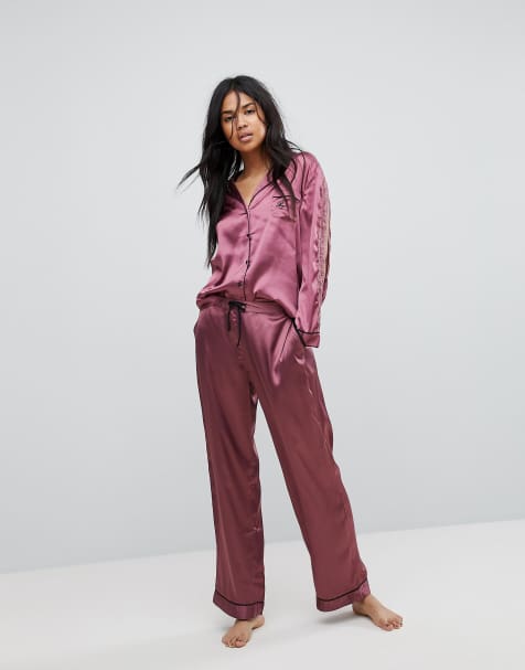 River Island Lace Detail Pyjama Trousers - view 1