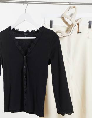 black lace cardigan short