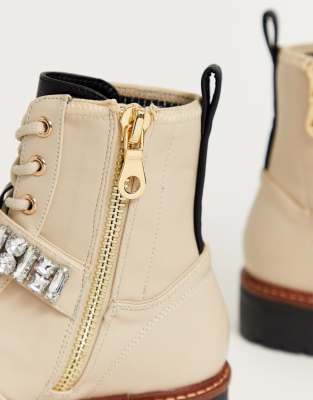 river island embellished biker boots