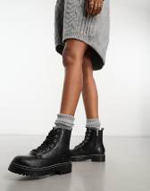 Dr Martens Rometty Black Leather Heeled Chelsea Boots ASOS