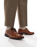 [River Island] River Island lace up brogue shoes in brown 45 BROWN