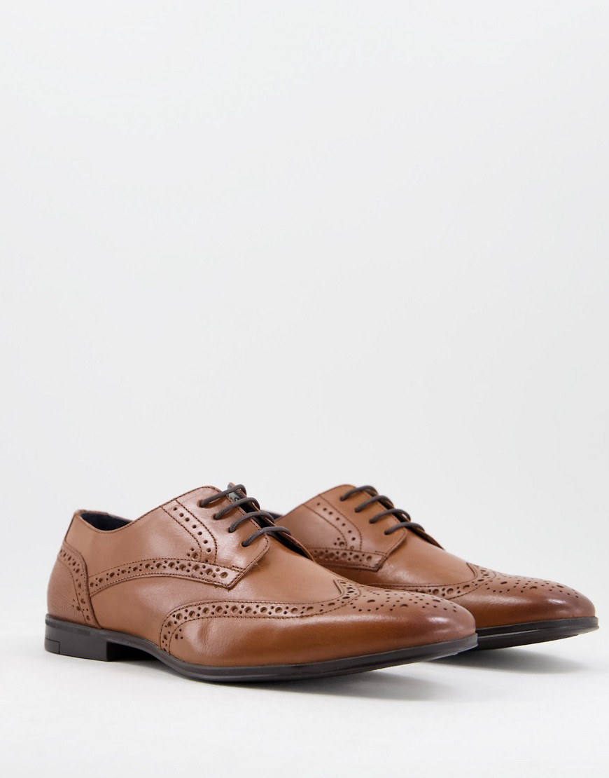 River Island lace up derby in brown