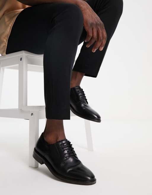 River Island lace up derby shoes in black ASOS
