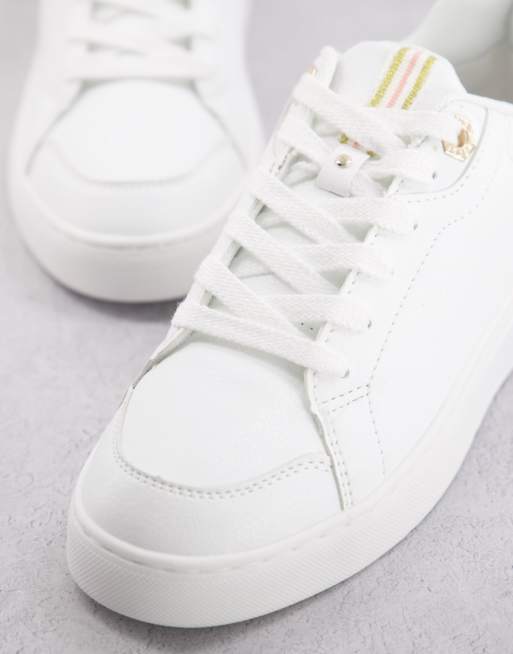 River island cheap white plimsolls