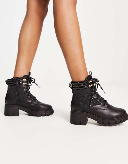 Lace up hiker store boots heel