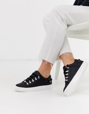 black trainers womens river island