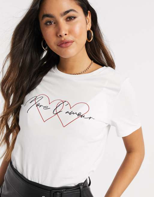 river island love t shirt