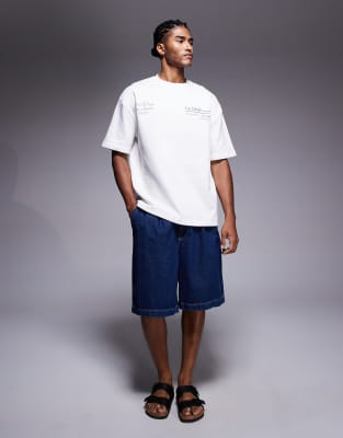 River Island 'le Desir' Oversized T-shirt In White
