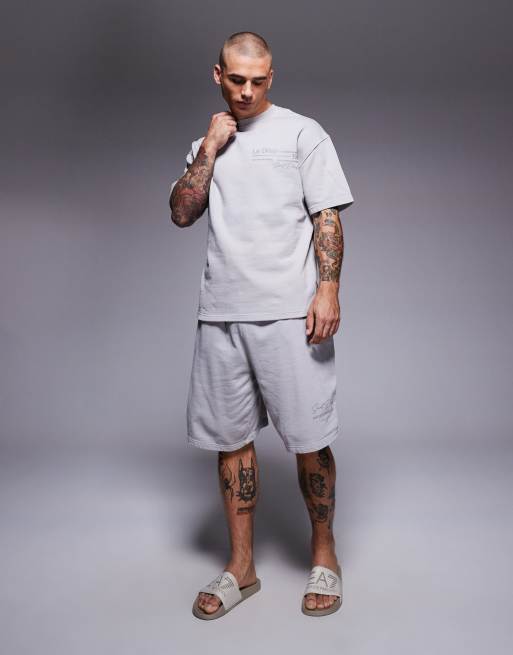 River Island 'le desir' shorts in light grey (part of a set), 2 of 5