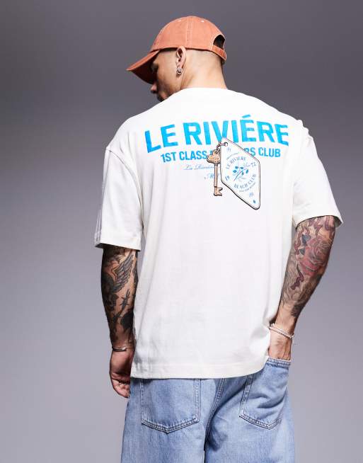 River Island - Le Riviere - T-shirt oversize color écru
