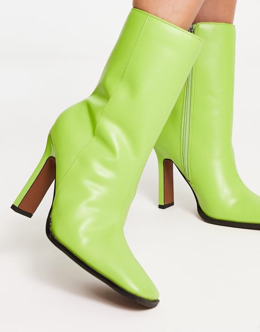 River island green ankle on sale boots