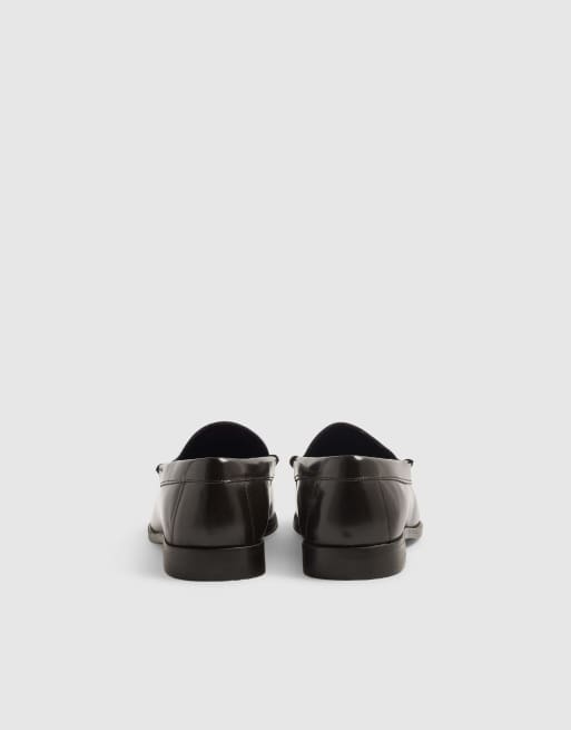 River Island Leather tassel loafers in brown, 3 of 3