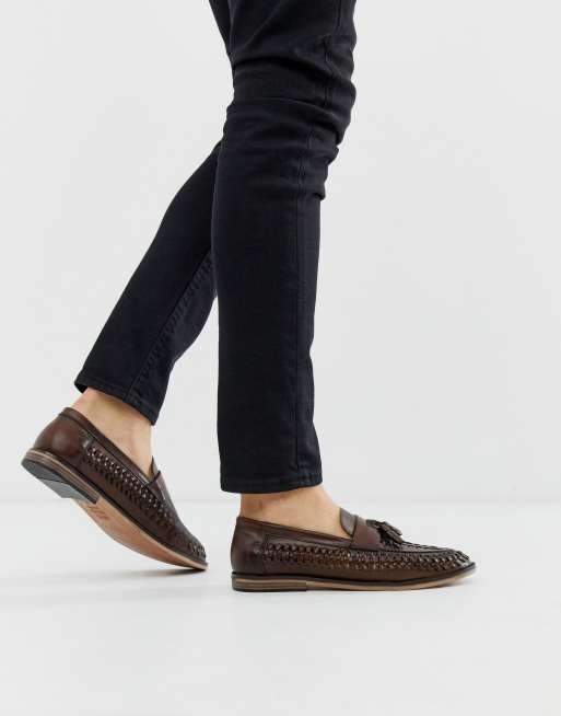 river island leather desert boots in light brown