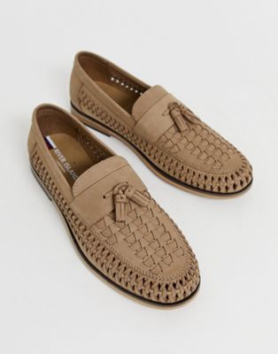 river island woven loafers