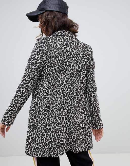 Leopard print jacket sales river island