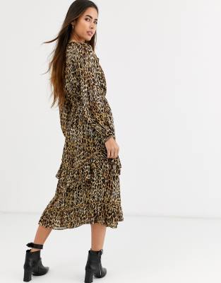 animal print dress river island