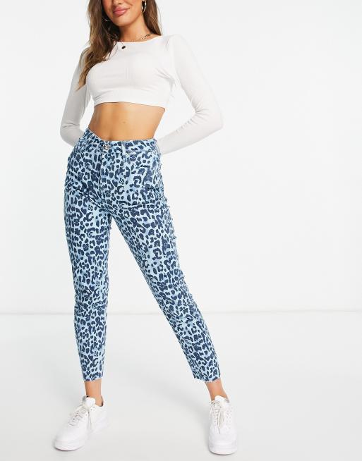 Jeans leopard on sale