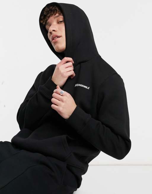 River Island - Les Ensemble - Sweat à capuche - Noir