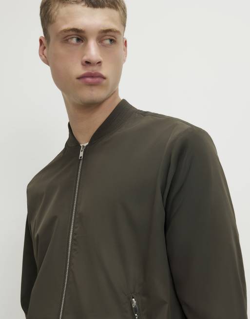 River Island Lightweight bomber jacket in green, 3 of 4