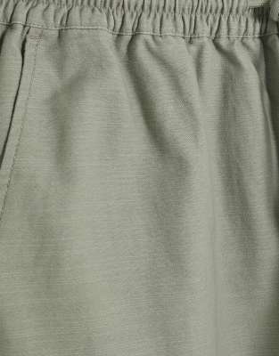 River Island Linen Blend Pull-on Pants
