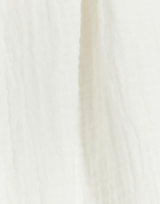 River Island linen look shorts in white (part of a set), 4 of 4