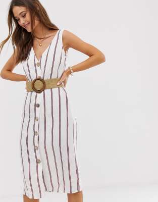 River island store white linen dress