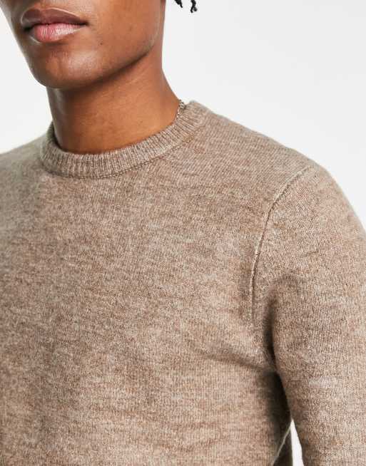 River Island – Ljusbeige mjuk tröja med rund halsringning, 3 av 4
