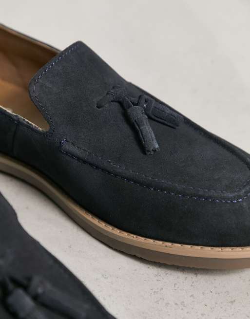 River island hot sale navy loafers