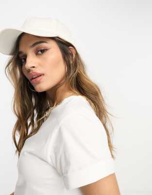 River Island - Locker geschnittenes T-Shirt in Weiß