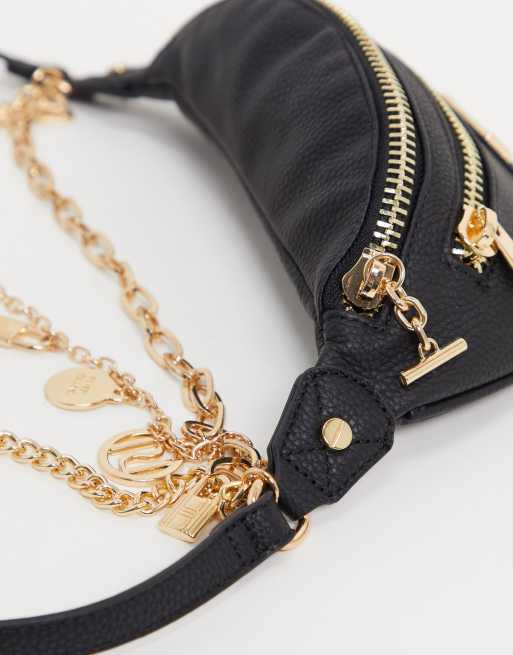 Gold chain bum outlet bag