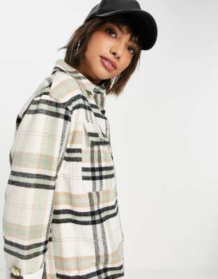 river island check shirt dress